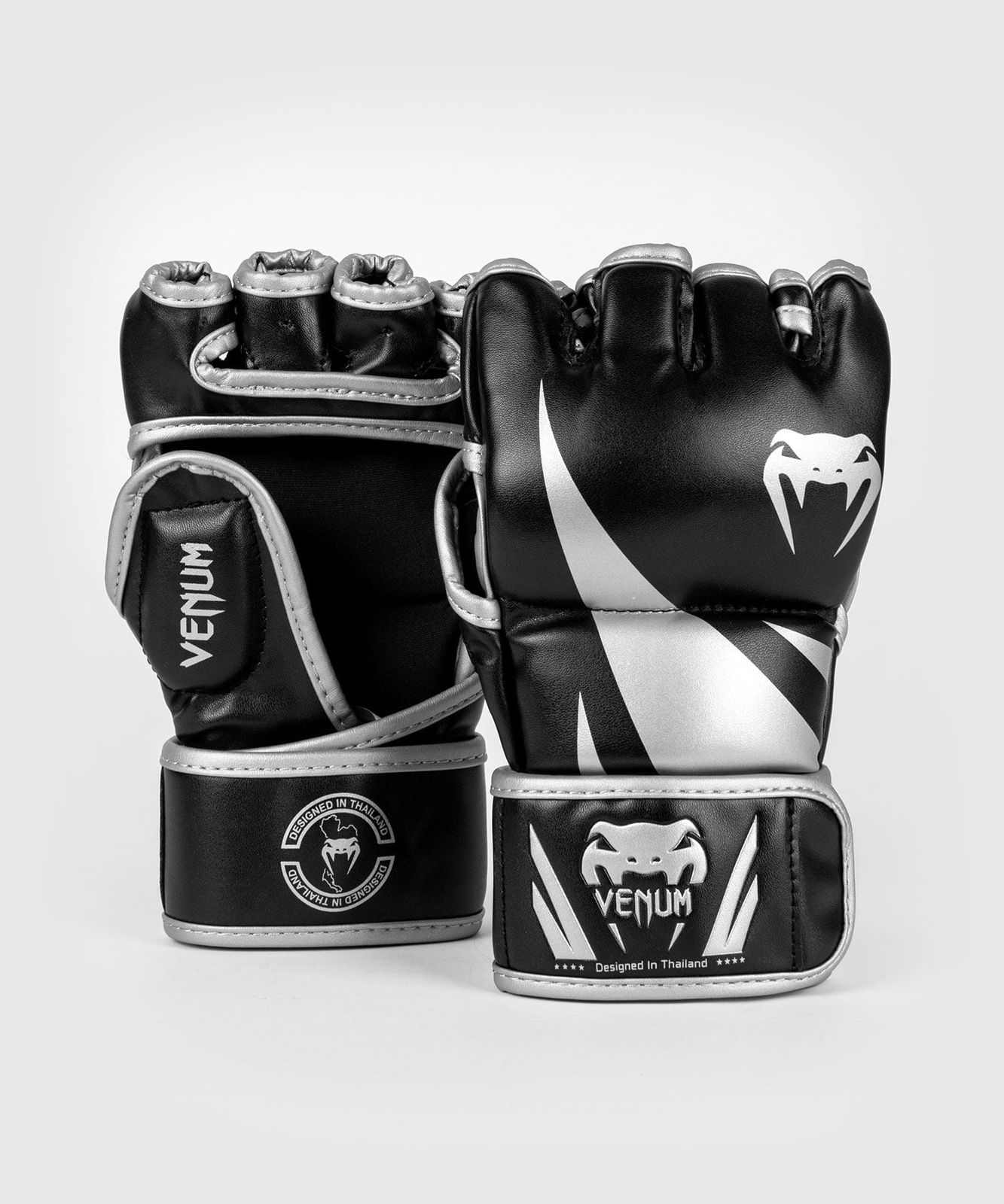 【取寄品】Venum Challenger 2.0 MMAグローブ ブラック × シルバー MMA Gloves ヴェヌム チャレンジャー Black / Silver オープンフィンガーグローブ 6,810円