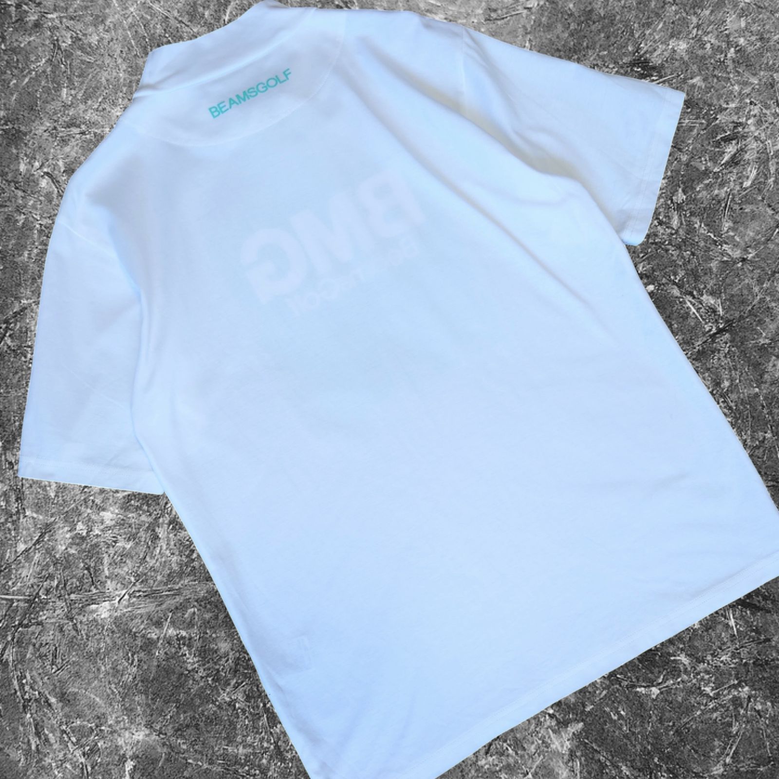 極美品 BEAMS GOLF BMG モックシャツ モックネック 半袖 ショート