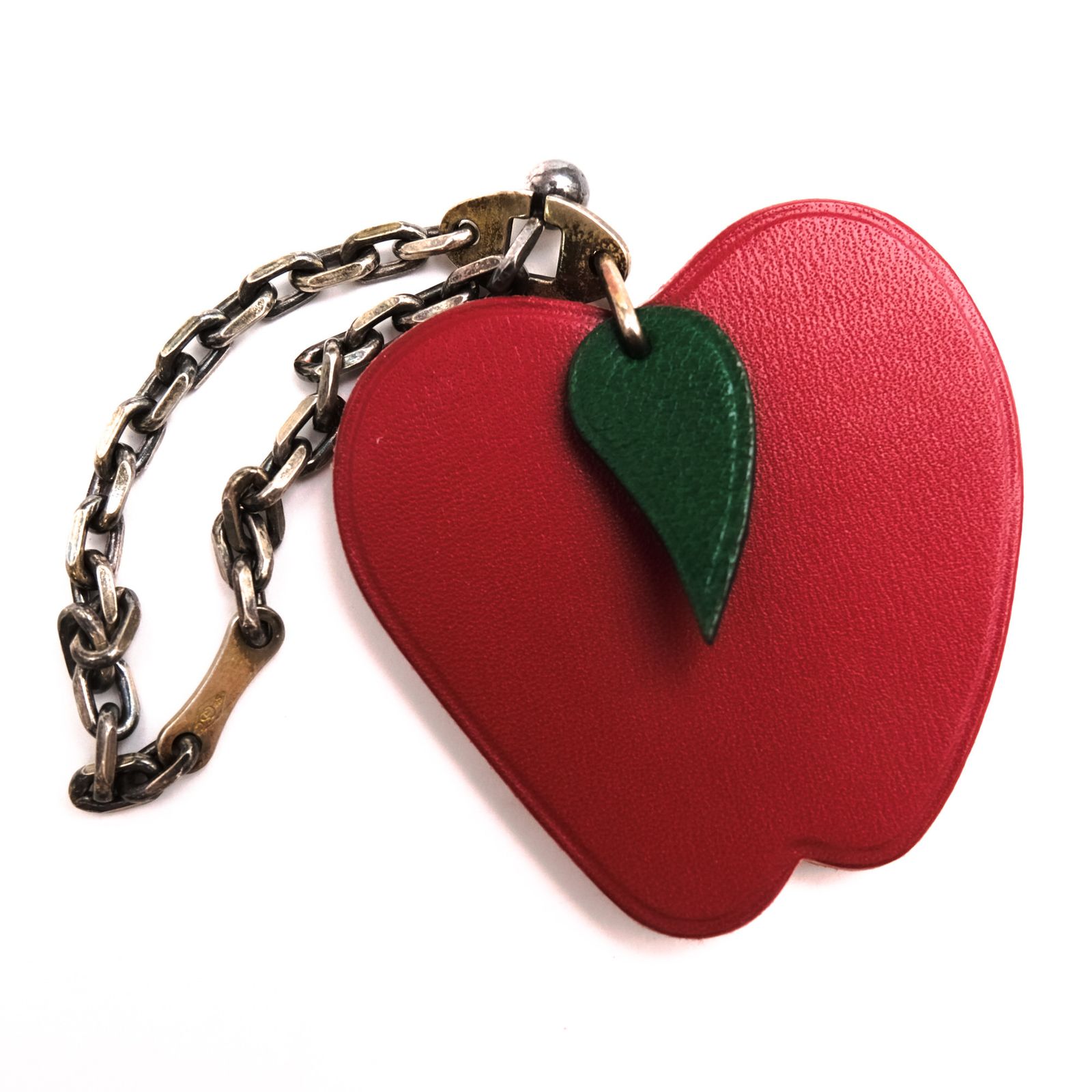 エルメス／HERMES 小物 レディース 女性 女性用 レザー 革 本革 レッド 赤 FRUITS PORTE CLES フルーツ ポルト クレ バッグチャーム