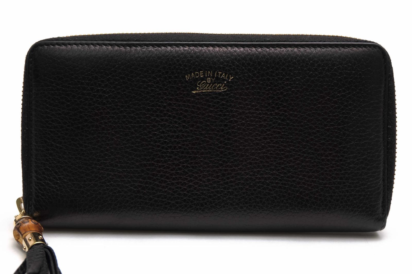 グッチ／GUCCI 財布 ウォレット メンズ 男性 男性用 レザー 革 本革 ブラック 黒 307984 496334 バンブータッセル 小銭入れあり ユニセックス 男女兼用 ラウンドジップ ラウンドファスナー