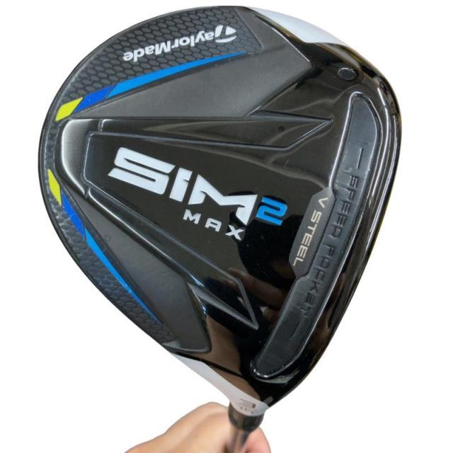 【中古】 テーラーメイド SIM2 MAX 3W フェアウェイウッド FW TENSEI BLUE TM50(SIM2 FW) (フレックスS) メンズ 男性用 右利き 右用 Cランク ゴルフクラブ
