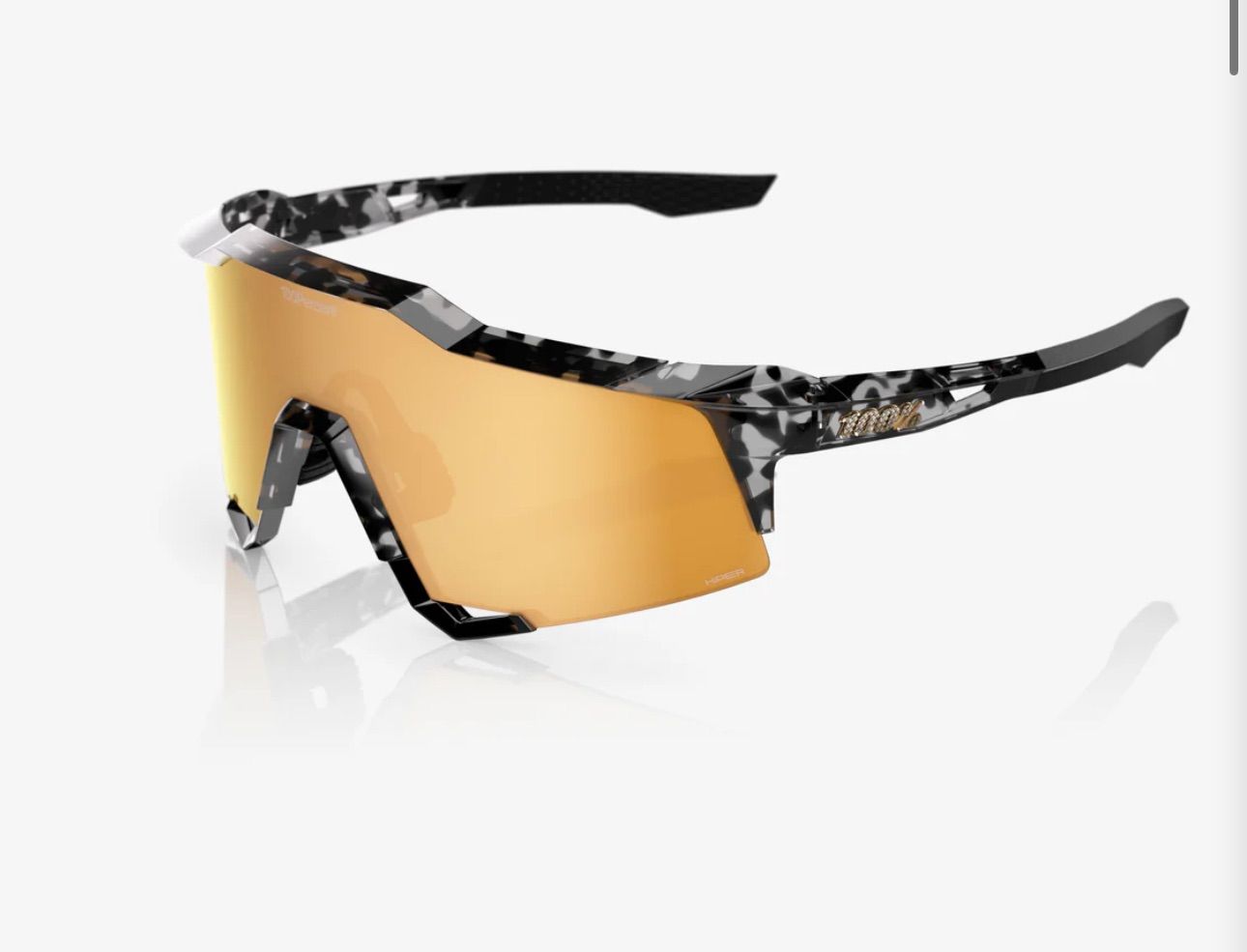 HI-GOLD ハイゴールド 幻 ベースボールサングラス 野球 メガネ 100%/ワンハンドレッド Money Mike HiPER® 24K Gold Mirror Lens