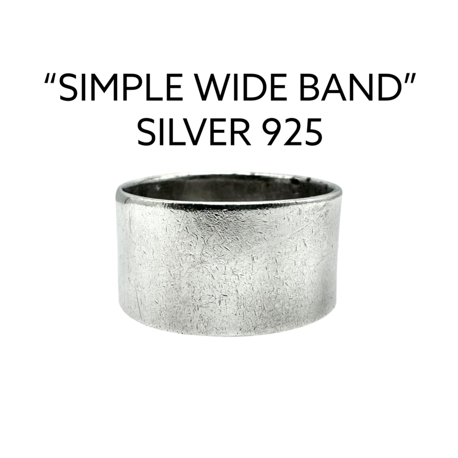 【Simple is Best】 ワイドバンド ミニマル SILVER 925 刻印 00s Vintage Design Ring シルバー デザイン リング 27号 メンズ ワイド ビッグサイズ 大ぶり 9,288円