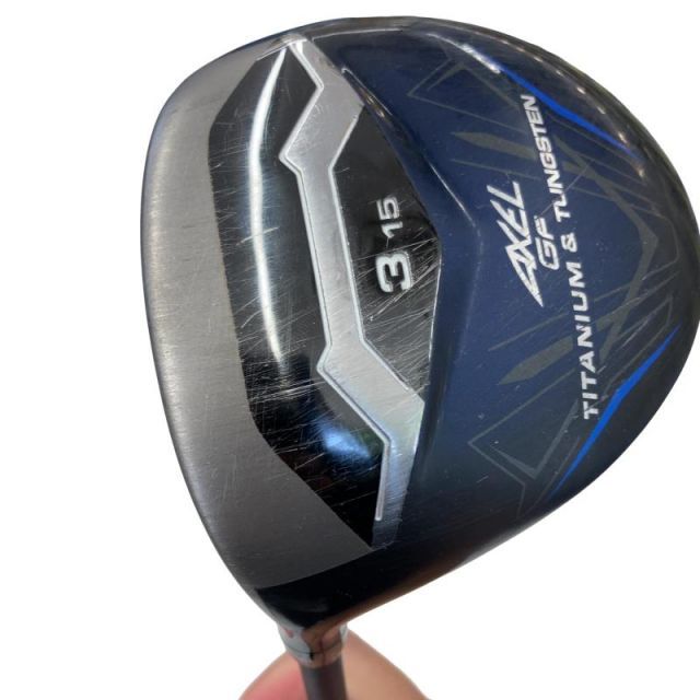 【中古】 つるや AXEL GF 3W レフティ フェアウェイウッド FW GF VANQUISH(フェアウェイ) (フレックスR) メンズ 男性用 左利き レフティ 左用 Cランク ゴルフクラブ