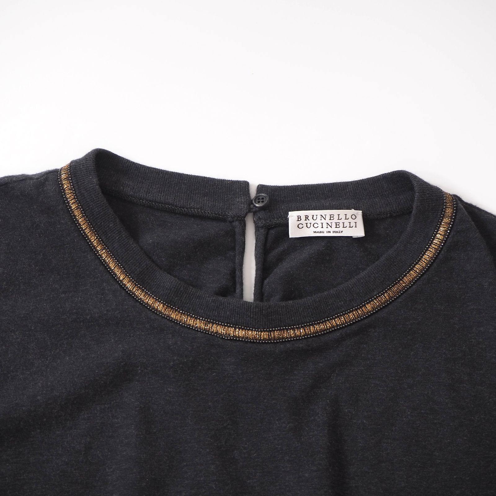 美品 ブルネロクチネリ BRUNELLO CUCINELLI 装飾 クルーネック