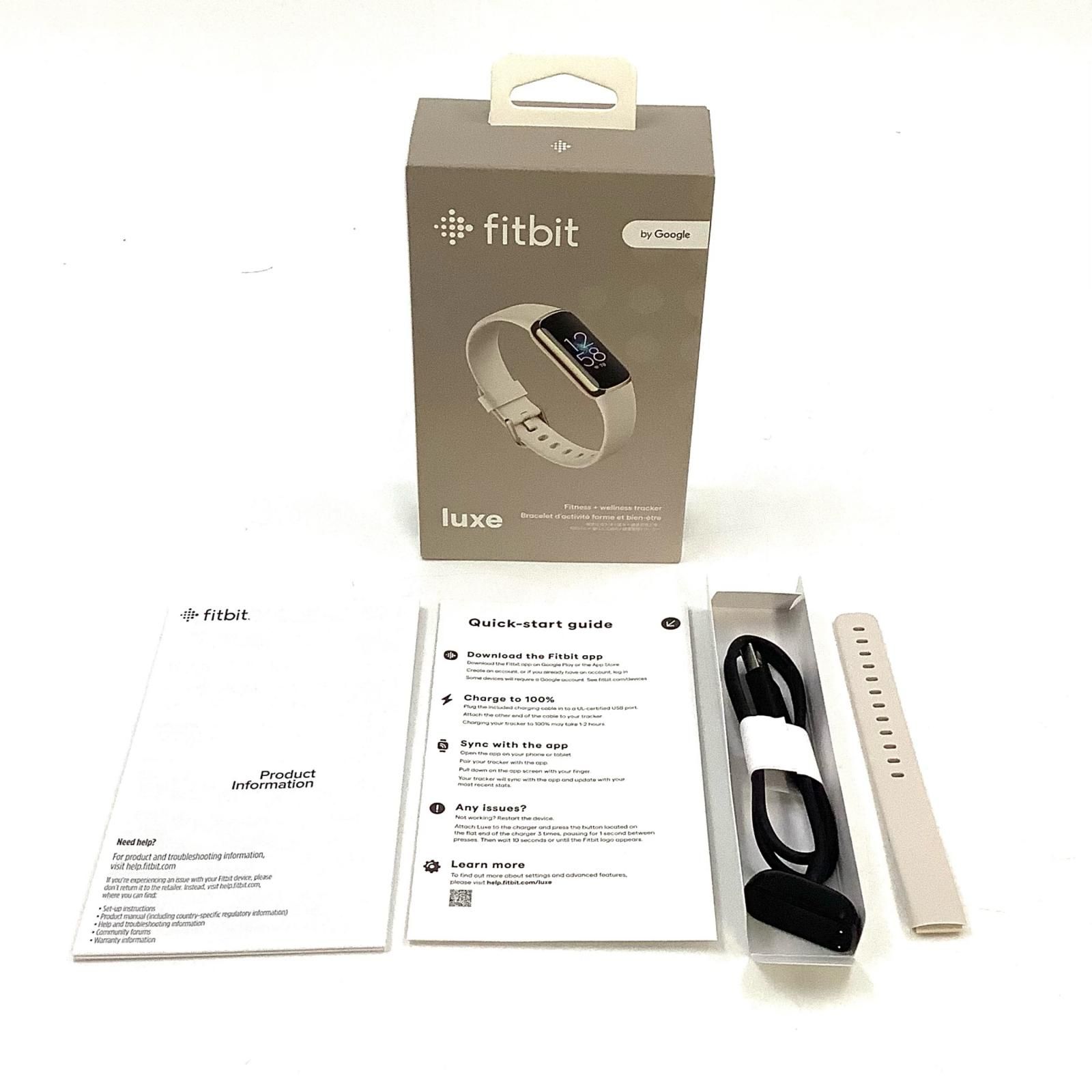 fitbit Luxe ソフトゴールド/ルナホワイト 動作確認済 - メルカリ