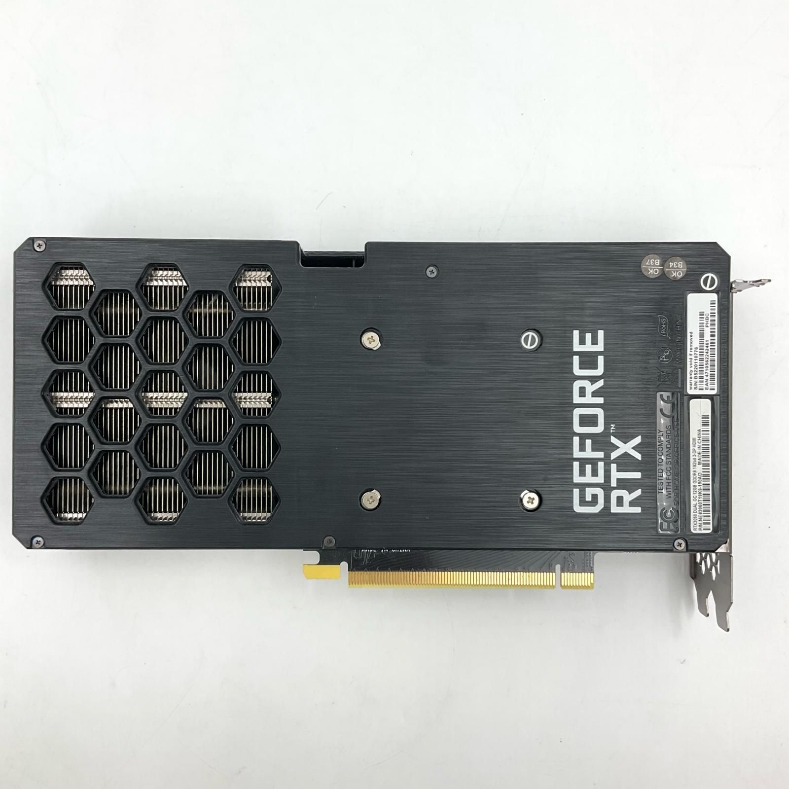 Palit rGeForce RTX3060 12GB　動作確認済　本体のみ Palit RTX3060 OC 12GB GDDR6 動作確認済 - メルカリ