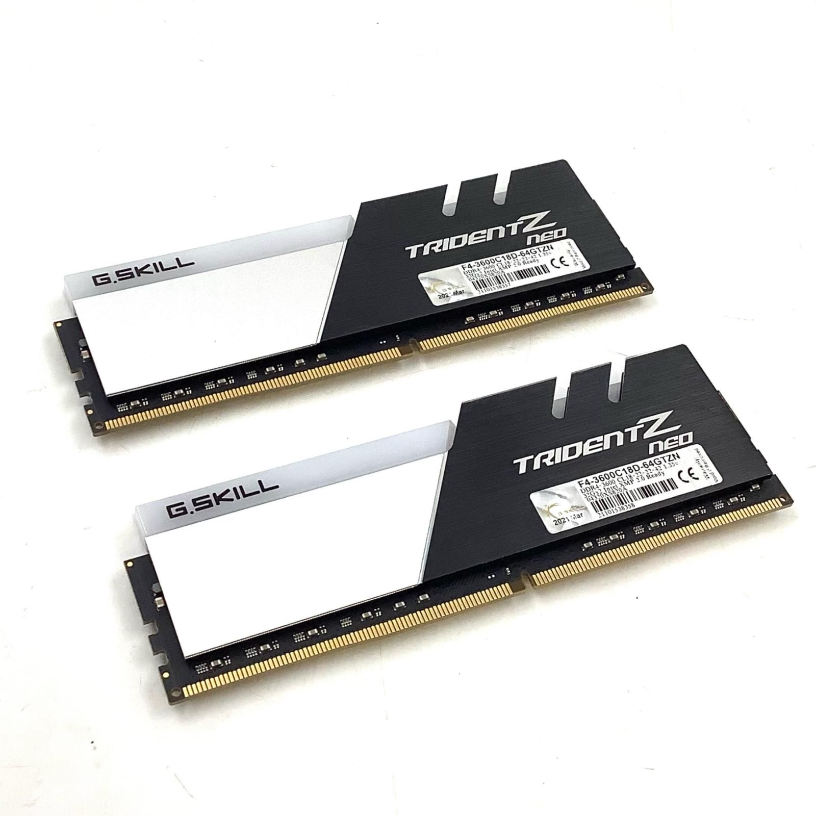 G.skill F4-3600C18D-64GTZN メモリ 美品 - メルカリ