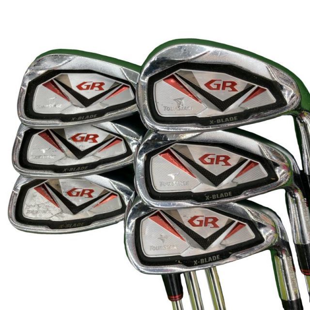 【中古】 ブリヂストン TOURSTAGE X-BLADE GR(2010) 6S アイアンセット IR GS 95 (フレックスS) メンズ 男性用 右利き 右用 Cランク ゴルフクラブ