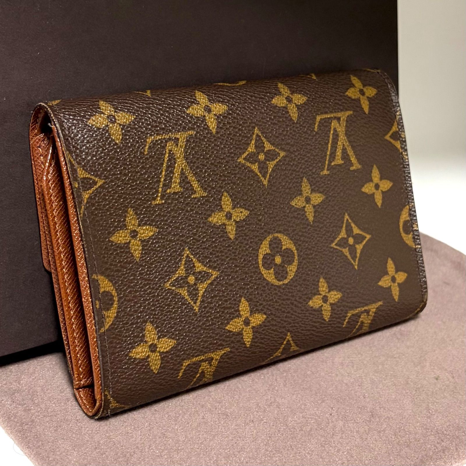 g52 ポルト トレゾール エテュイ パピエ モノグラム 3つ 三つ 折り
