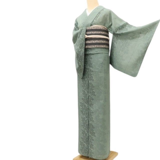 百華❀Y5300◇美品 洗える夏着物 ワイドトールサイズ 紗 小紋 - メルカリ