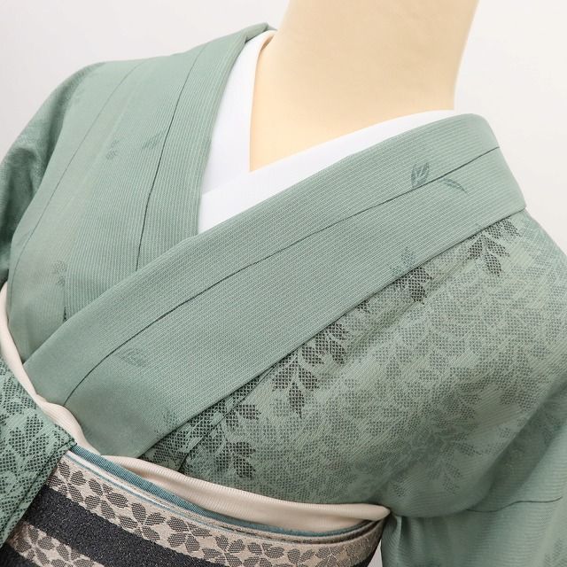 百華❀Y5300◇美品 洗える夏着物 ワイドトールサイズ 紗 小紋 - メルカリ
