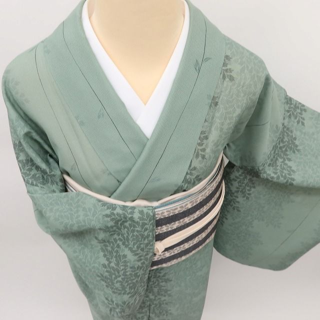 百華❀Y5300◇美品 洗える夏着物 ワイドトールサイズ 紗 小紋 - メルカリ