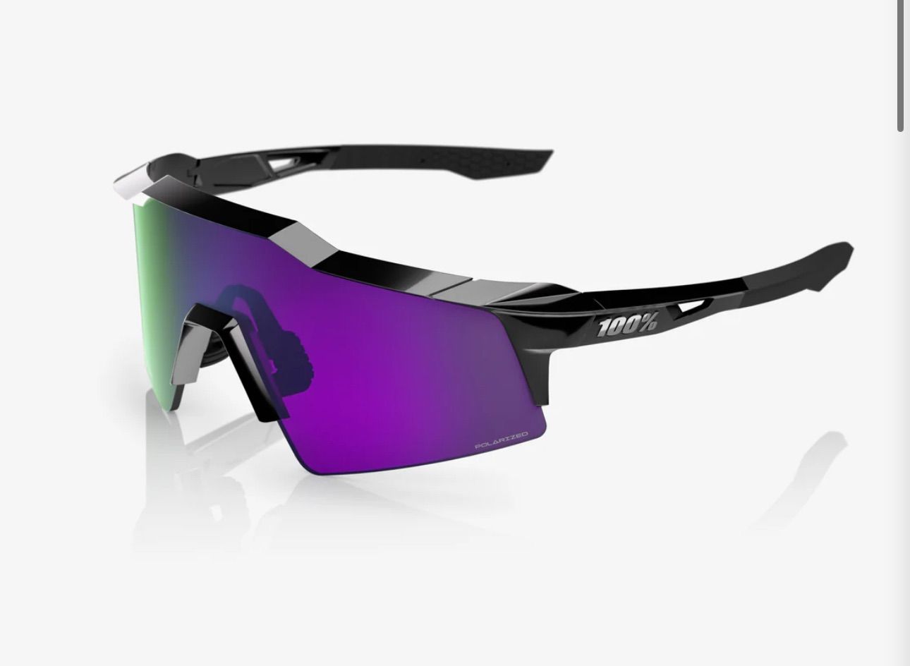 100%/ワンハンドレッド Polished Black HiPER® Polarized Lavender
