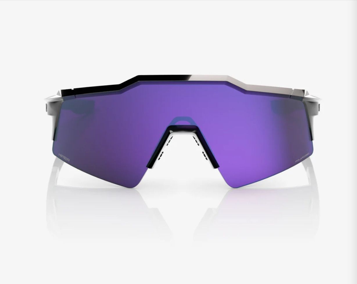 100%/ワンハンドレッド Polished Black HiPER® Polarized Lavender