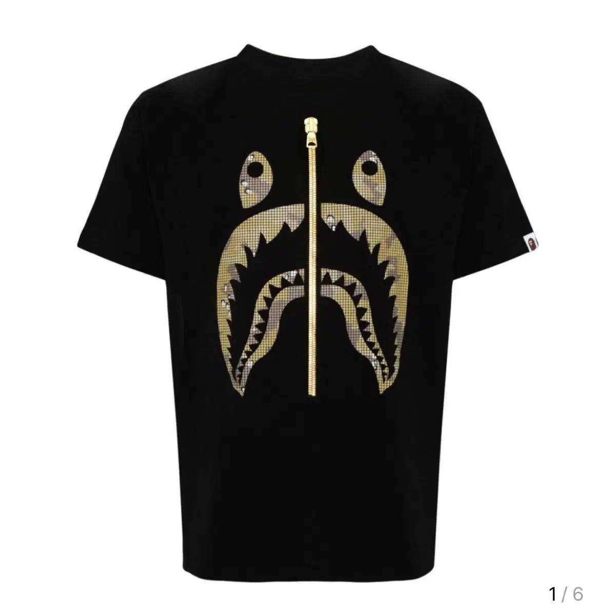 アベイシングエイプ(A BATHING APE) Tシャツ GOLD シャーク 18,653円