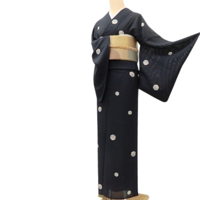 百華❀Y5304◇美品 夏着物 絽 雪輪 正絹 手縫い仕立て 小紋 - メルカリ