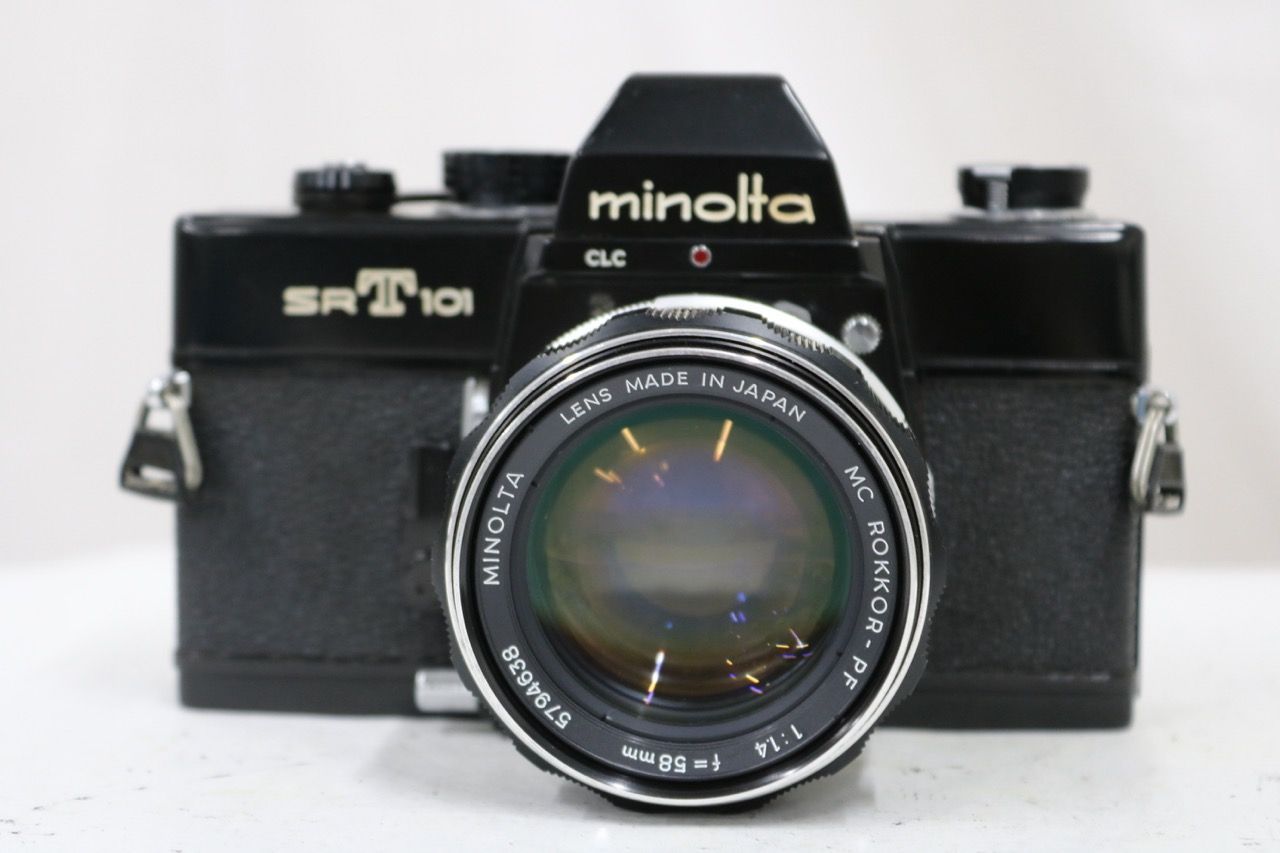返品保証】 ミノルタ Minolta SRT101 MC ROKKOR-PF 58mm F1.4 ボディ
