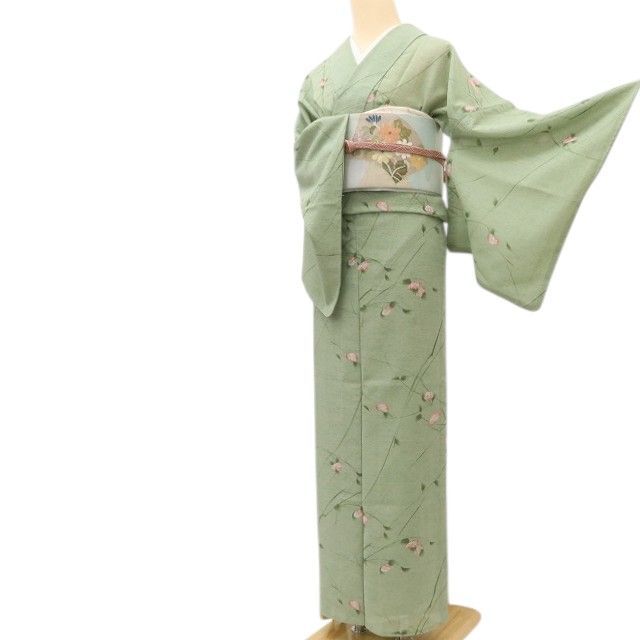 百華園 単衣小紋 中古 楽天市場】【中古】 夏物 小紋 薄物 着物 単衣