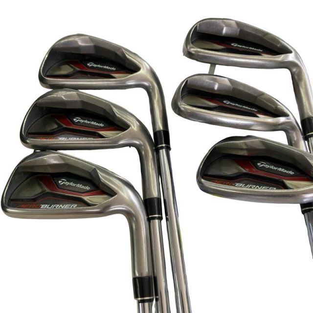 【中古】 テーラーメイド AERO BURNER 6S USA アイアンセット IR RE-AX 88 STEEL HIGH LAUNCH (フレックスS) メンズ 男性用 右利き 右用 Cランク ゴルフクラブ 22,765円