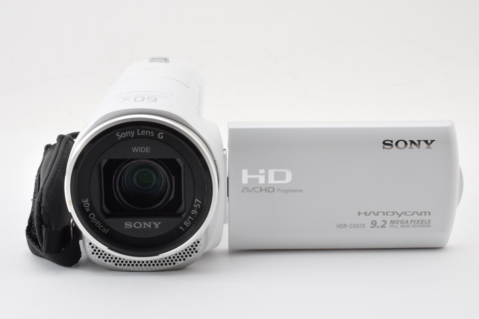 美品・完動品】SONY HANDYCAM HDR-CX670 ホワイト 空間光学手ブレ補正