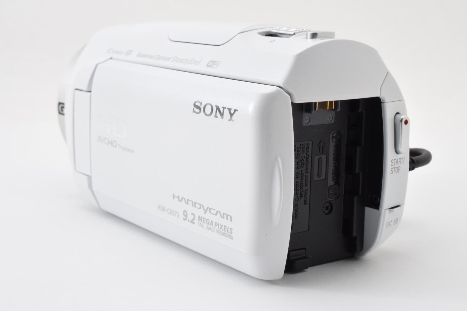 美品・完動品】SONY HANDYCAM HDR-CX670 ホワイト 空間光学手ブレ補正