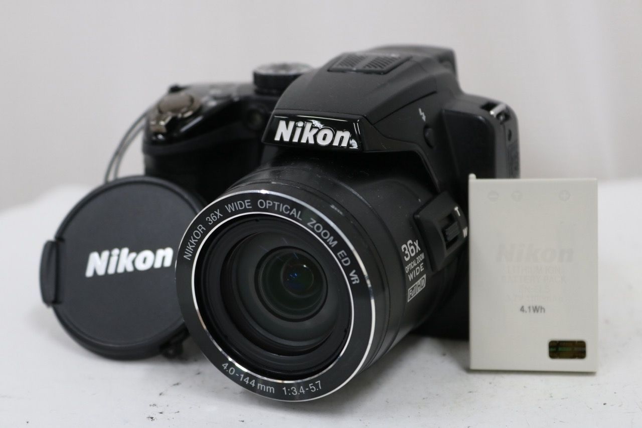 【返品保証】 ニコン Nikon COOLPIX P500 ブラック 36x バッテリー付き コンパクトデジタルカメラ e15232