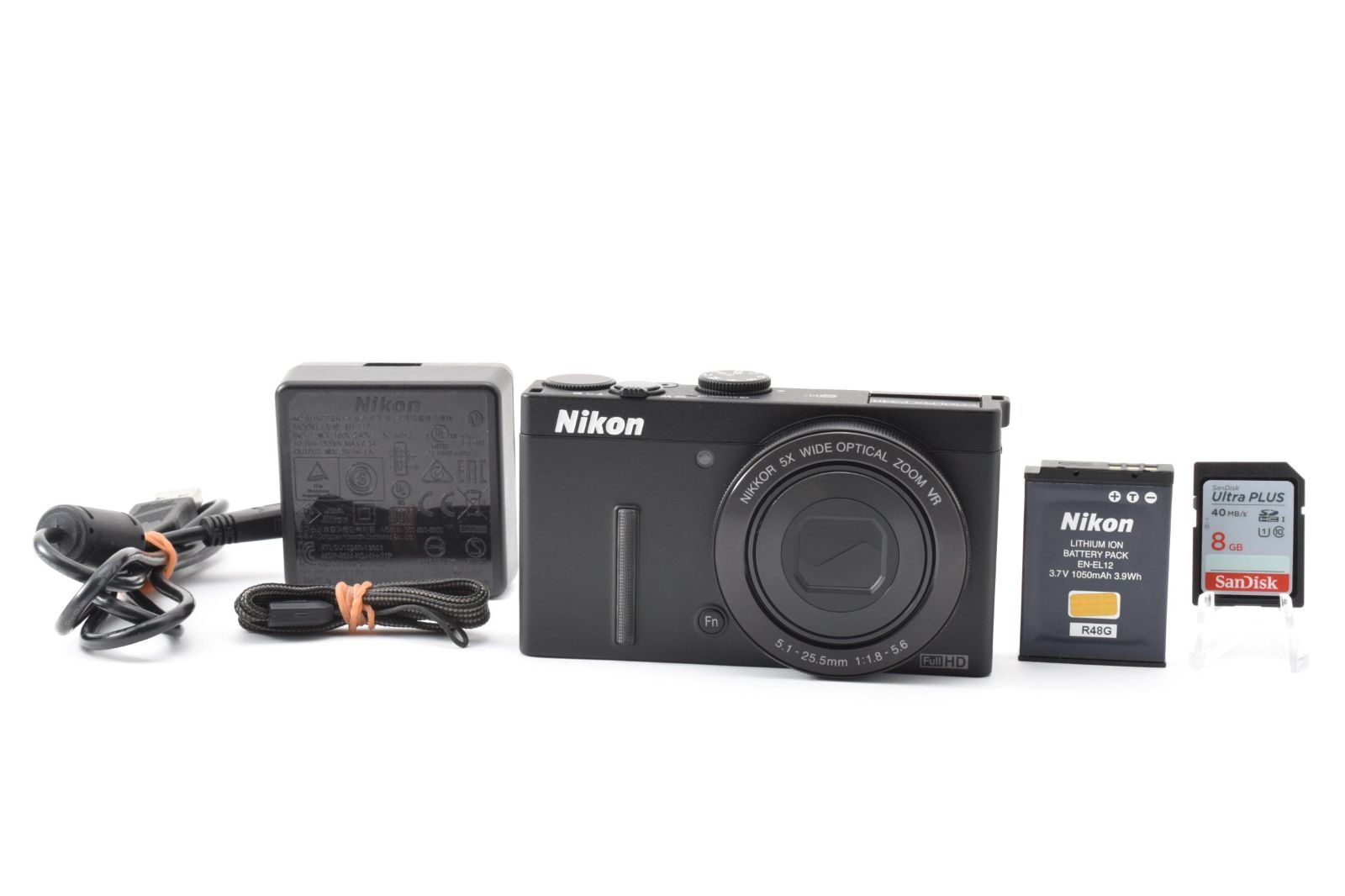 【極美品】Nikon COOLPIX P340 ブラック 黒　動作確認　コンデジ 極美品・完動品】Nikon COOLPIX P340 ブラック オールドコンデジ 高級