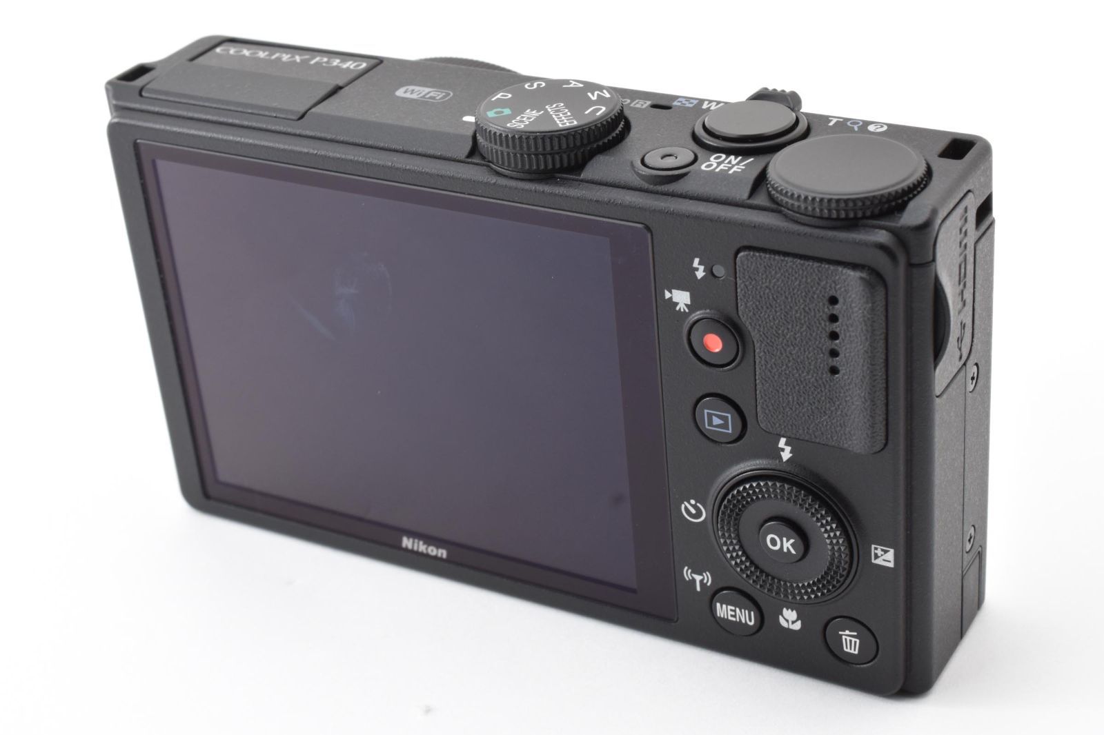 極美品・完動品】Nikon COOLPIX P340 ブラック オールドコンデジ 高級