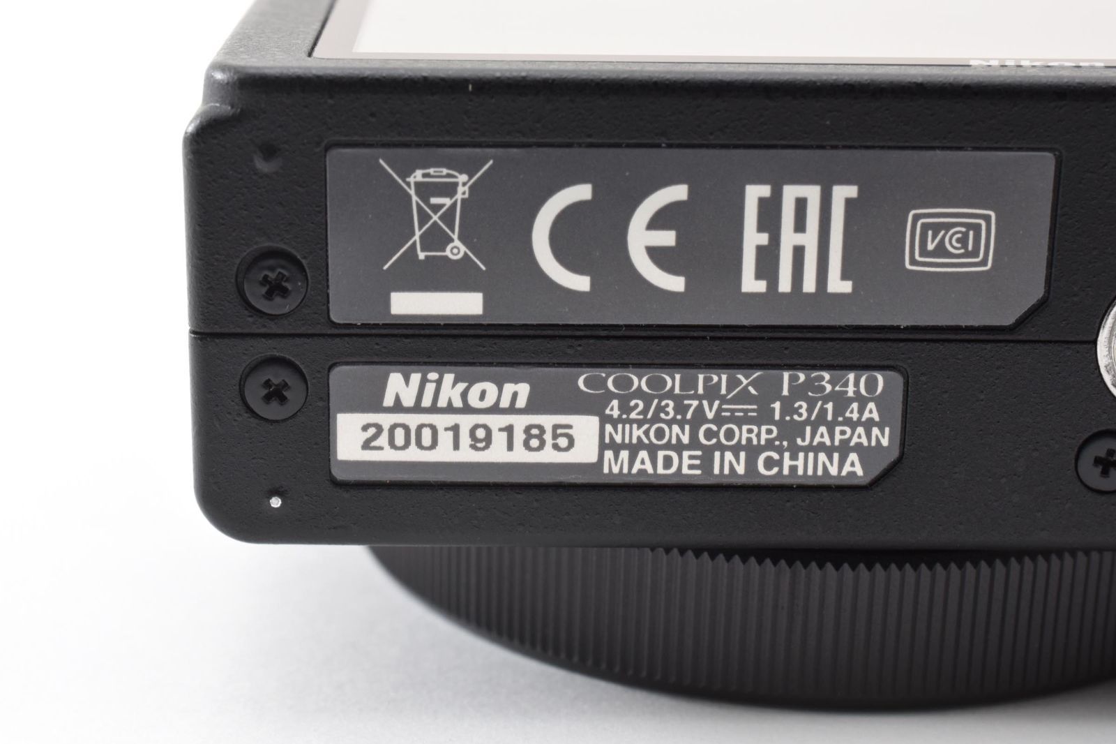 極美品・完動品】Nikon COOLPIX P340 ブラック オールドコンデジ 高級