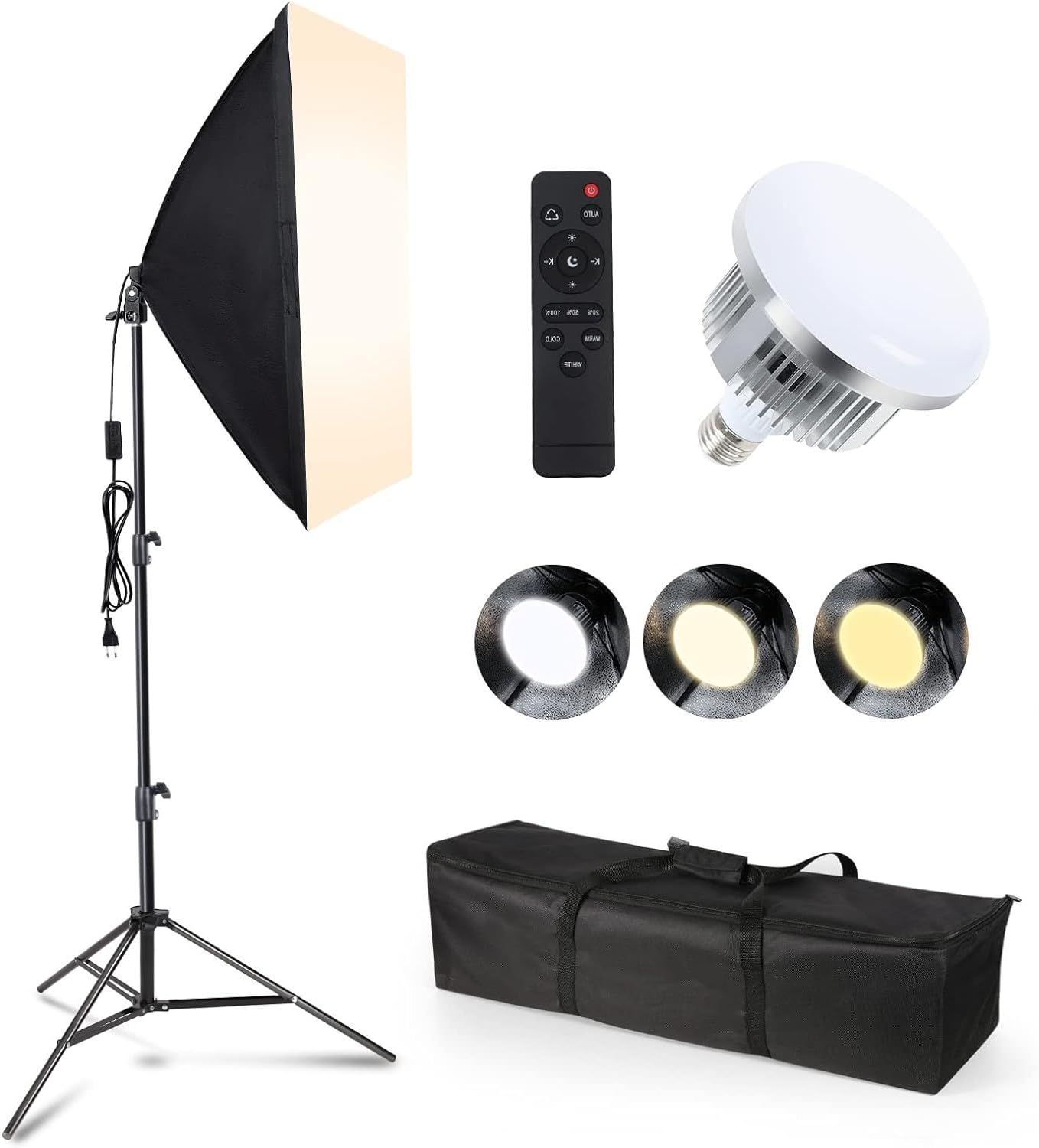 ソフトボックス【 2025新登場LED撮影用ライト】写真撮影ソフトボックス