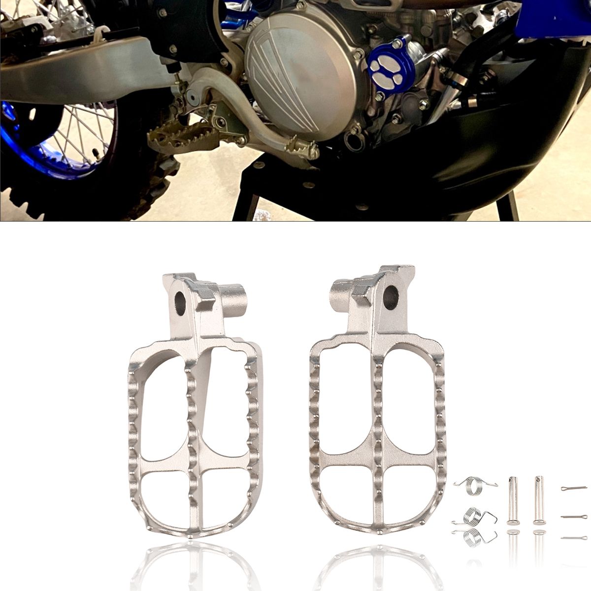 ヤマハ YZ 65/85/125/250/250F/450F 用 フットペグ ペダル