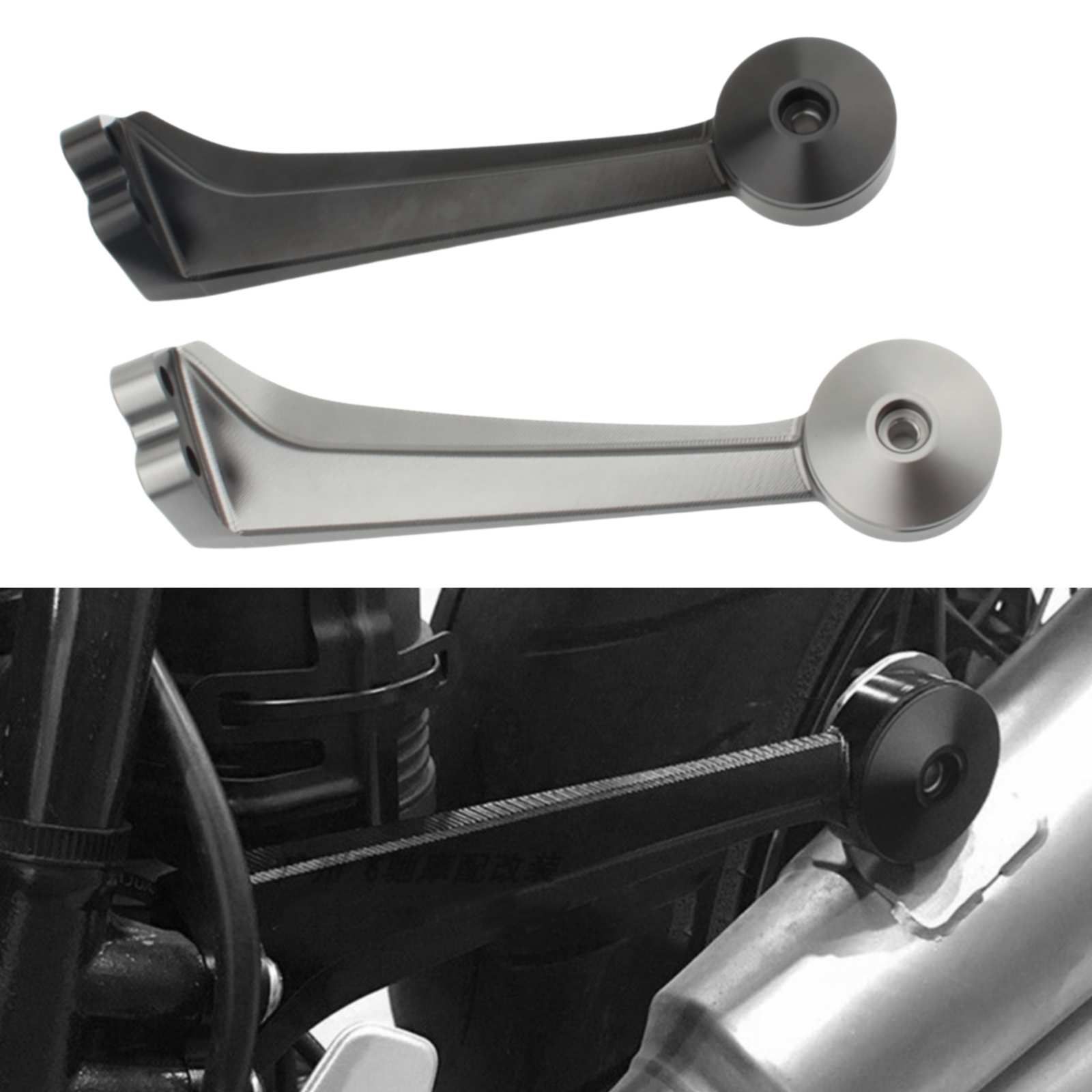 BMW R Nine T R9T 2014-2019 用 CNC アルミ エキゾーストサポートホルダー