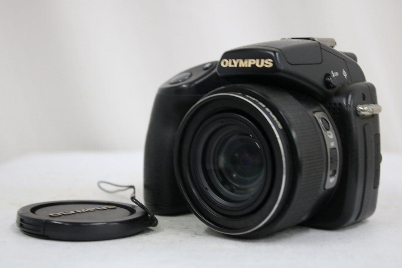 【返品保証】 オリンパス Olympus SP-570UZ 20x ブラック コンパクトデジタルカメラ e15333