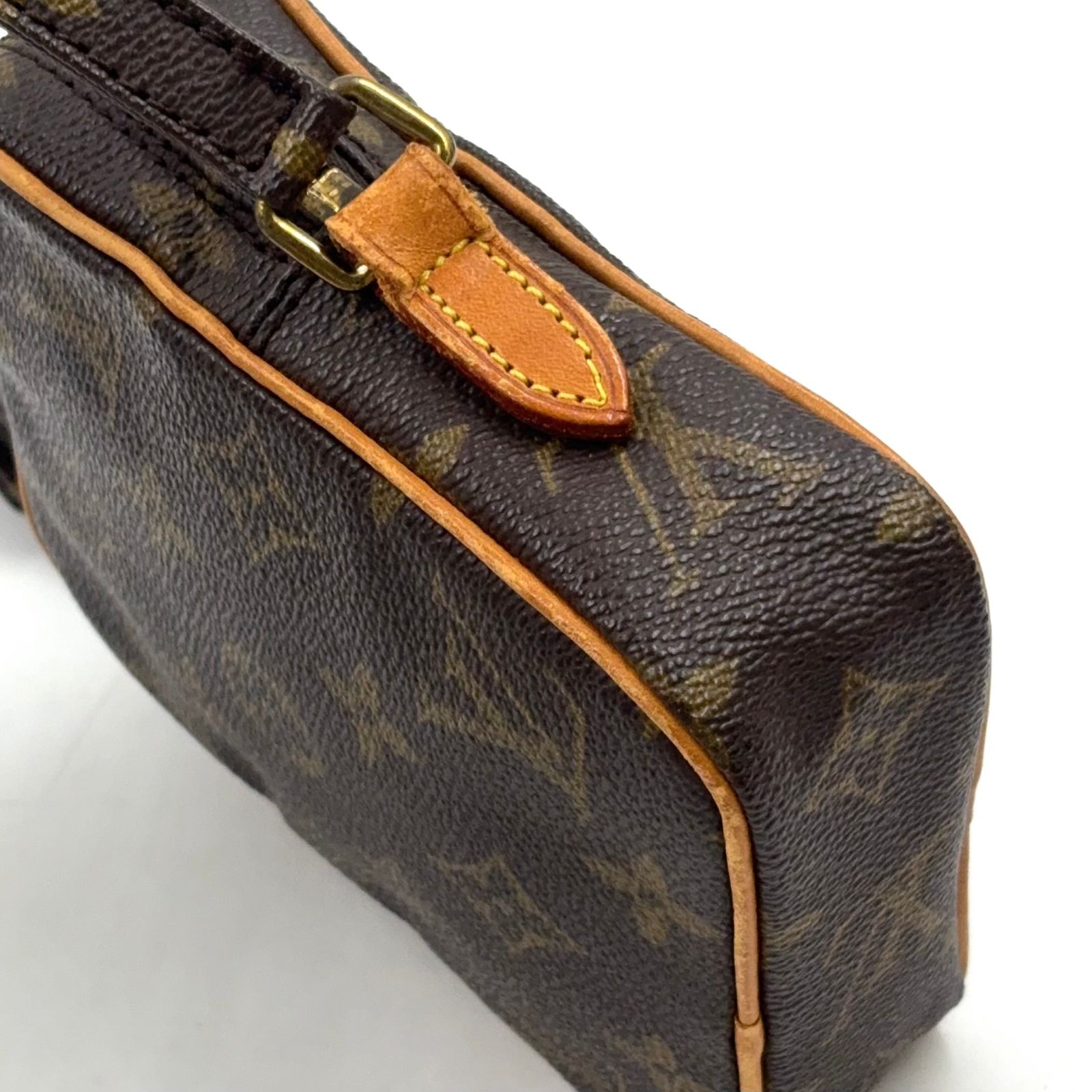 【新着】LOUIS VUITTON ミニダヌーブ モノグラム モノグラム レザー、PVC ブラウン、ライトブラウン ショルダーバッグ ゴールド M45268