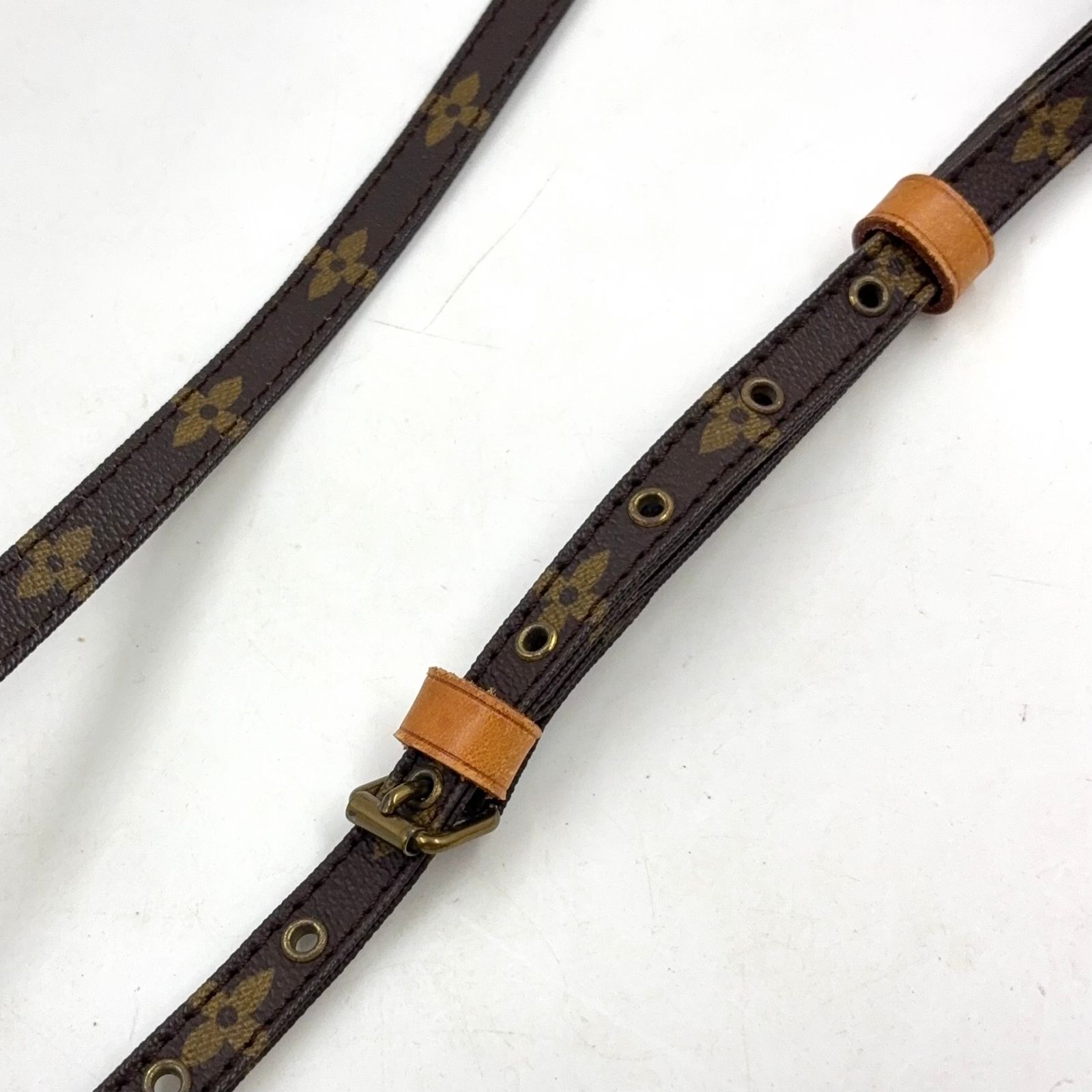 【新着】LOUIS VUITTON ミニダヌーブ モノグラム モノグラム レザー、PVC ブラウン、ライトブラウン ショルダーバッグ ゴールド M45268
