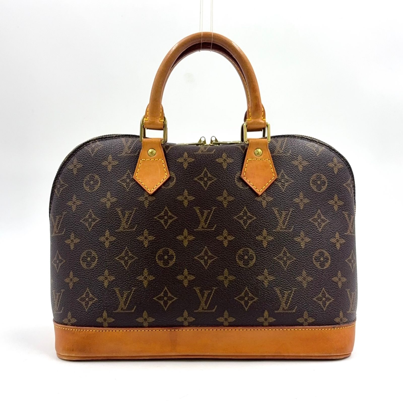 【新着】LOUIS VUITTON アルマPM モノグラム モノグラム レザー、PVC ブラウン、ライトブラウン ハンドバッグ ゴールド M51130 42,900円