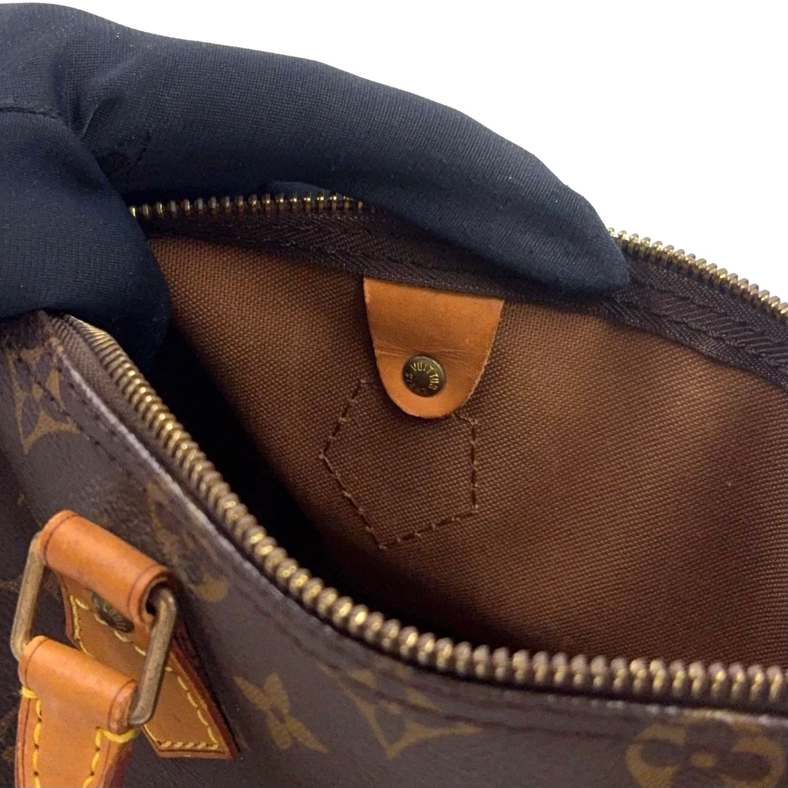 【新着】LOUIS VUITTON スピーディ25 旧型 モノグラム モノグラム レザー、PVC ブラウン、ライトブラウン ハンドバッグ ゴールド M41528