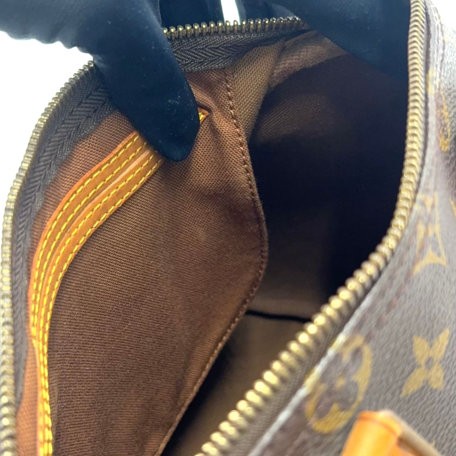 【新着】LOUIS VUITTON スピーディ25 旧型 モノグラム モノグラム レザー、PVC ブラウン、ライトブラウン ハンドバッグ ゴールド M41528