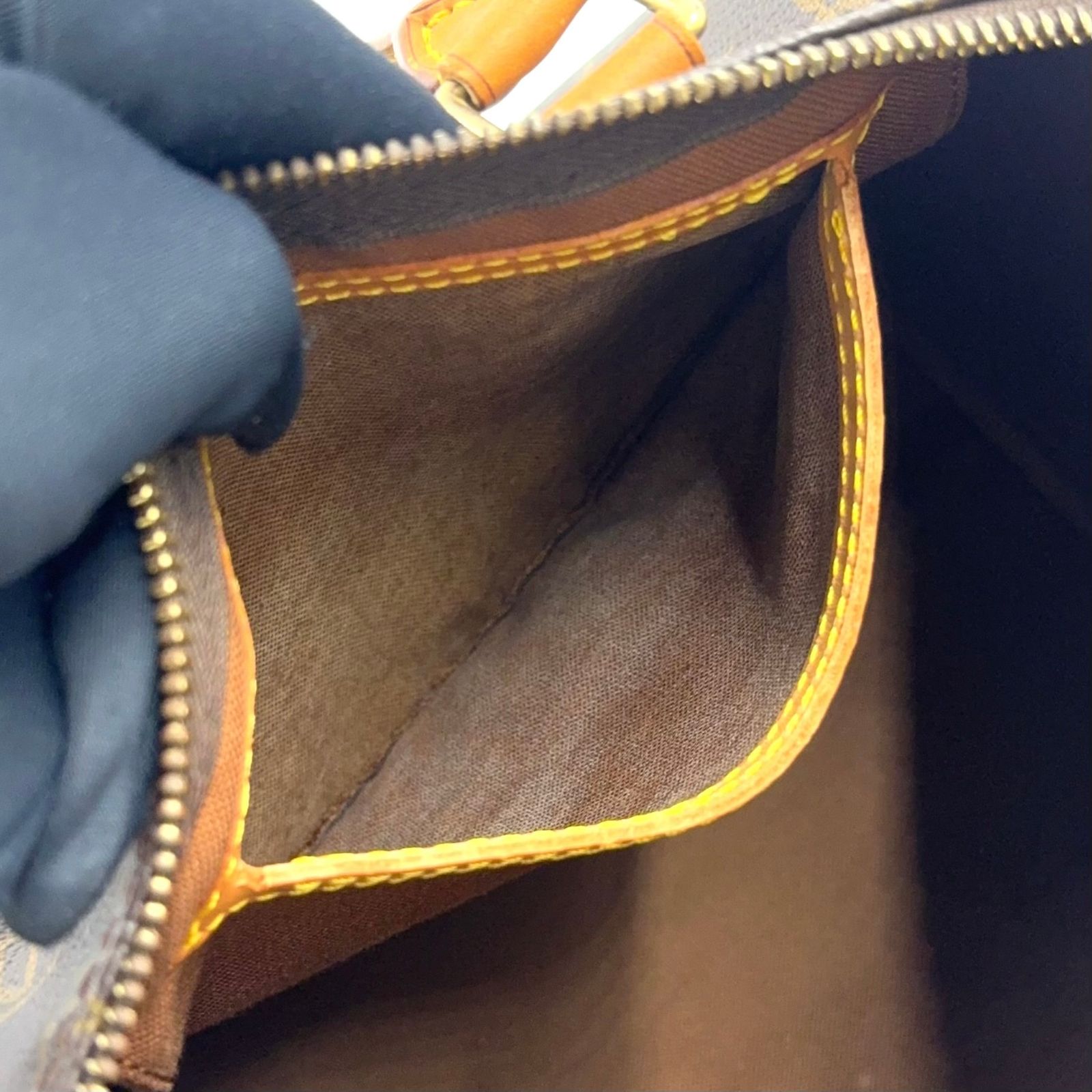 【新着】LOUIS VUITTON スピーディ25 旧型 モノグラム モノグラム レザー、PVC ブラウン、ライトブラウン ハンドバッグ ゴールド M41528