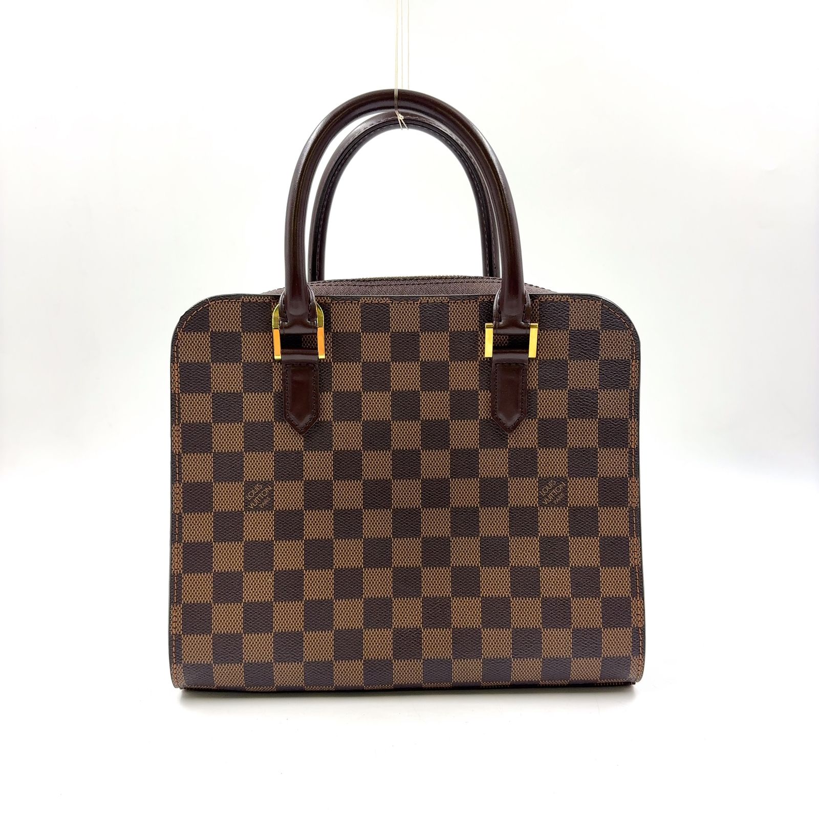 LOUIS VUITTON Triana トリアナ ダミエ・エベヌ 新着】LOUIS VUITTON トリアナ ダミエエベヌ ダミエエベヌ レザー、PVC