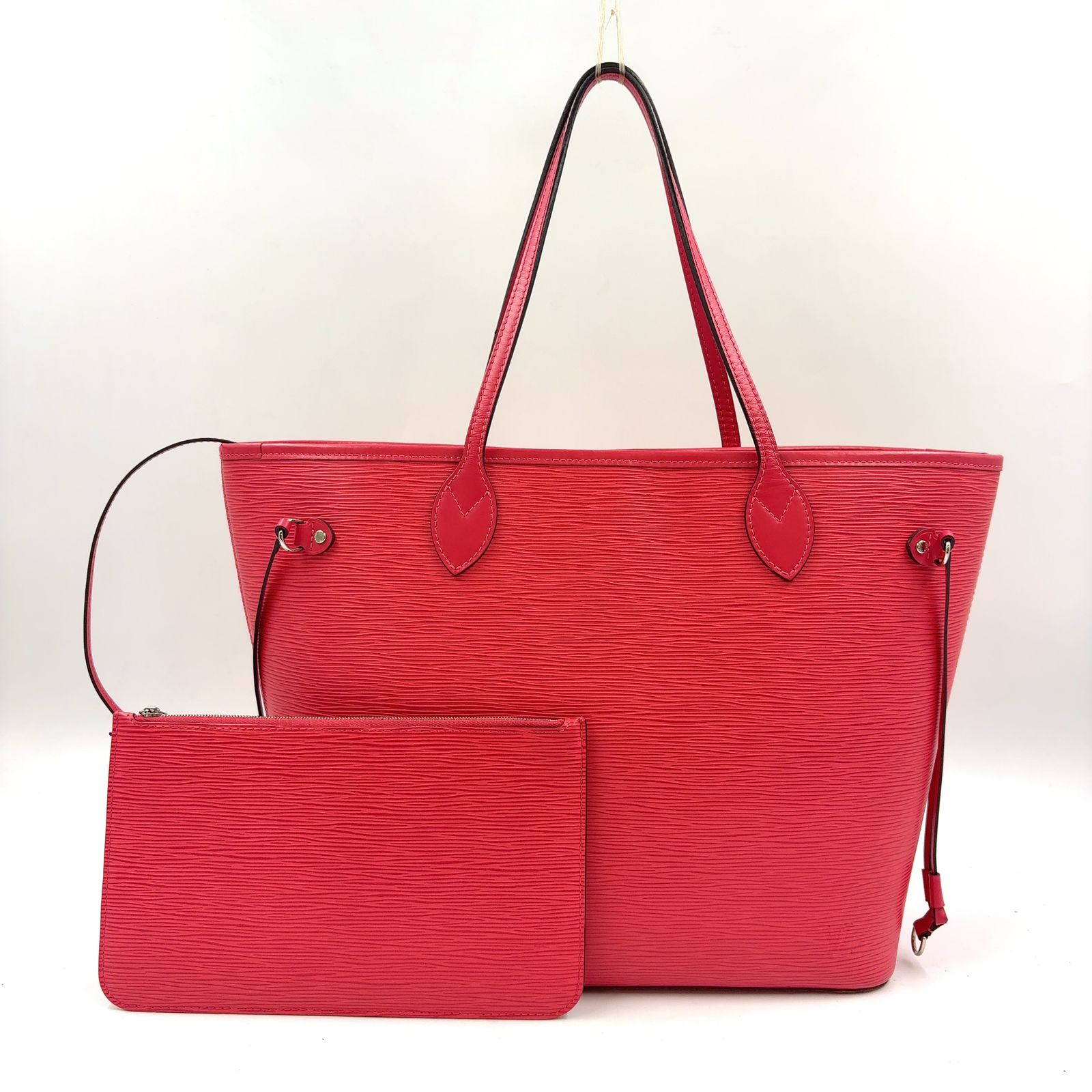 新着】LOUIS VUITTON ネヴァーフルMM エピ レザー ピンク トートバッグ