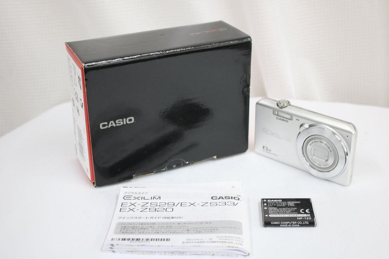 【返品保証】 【元箱付き】カシオ Casio EXILIM EX-ZS29 6x バッテリー付き コンパクトデジタルカメラ e15402
