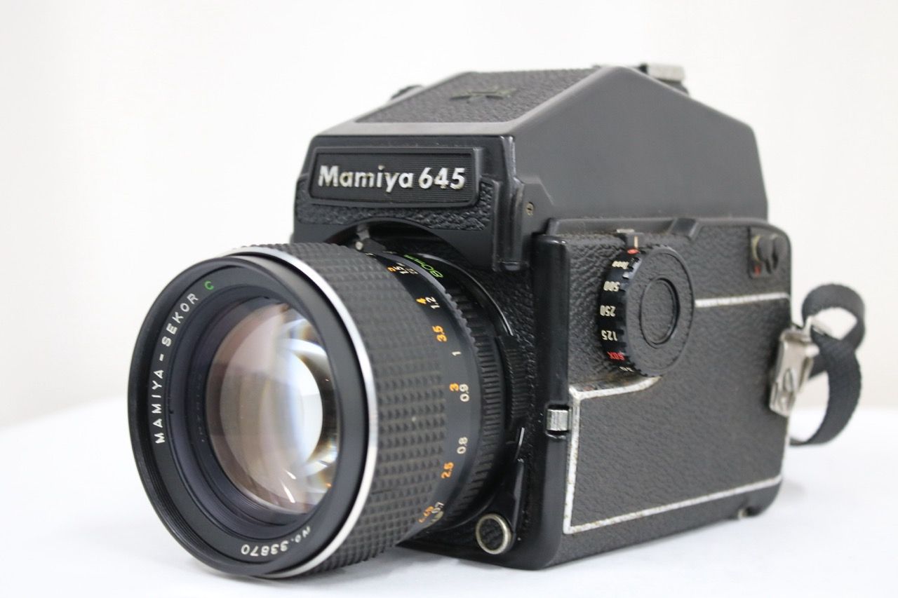 [번역된 아이템] [희귀 샘플 아이템] 마미야 마미야 M645 1000S+ 세코르 80mm F1.9 바디 렌즈 세트 e15425