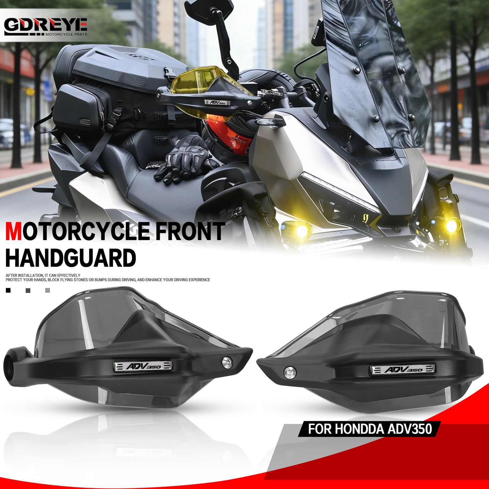 ホンダ ADV350 2022-2026 用 ハンドガード シールドセット