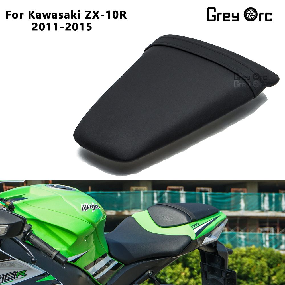 カワサキ ZX10R 2011-2015 用 後部助手席クッション ブラックシート
