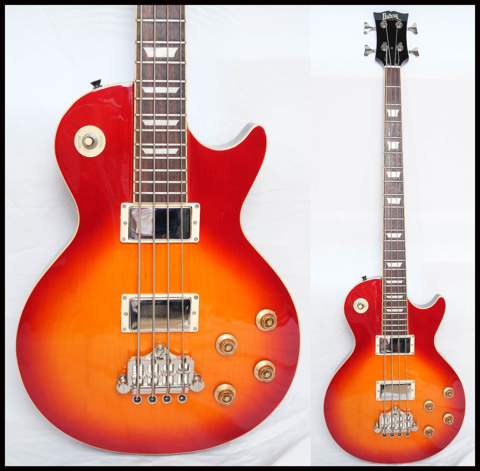 ★BURNY LPB-65 Cherry Sunburst Les Paul Bass 2011年製 美品★