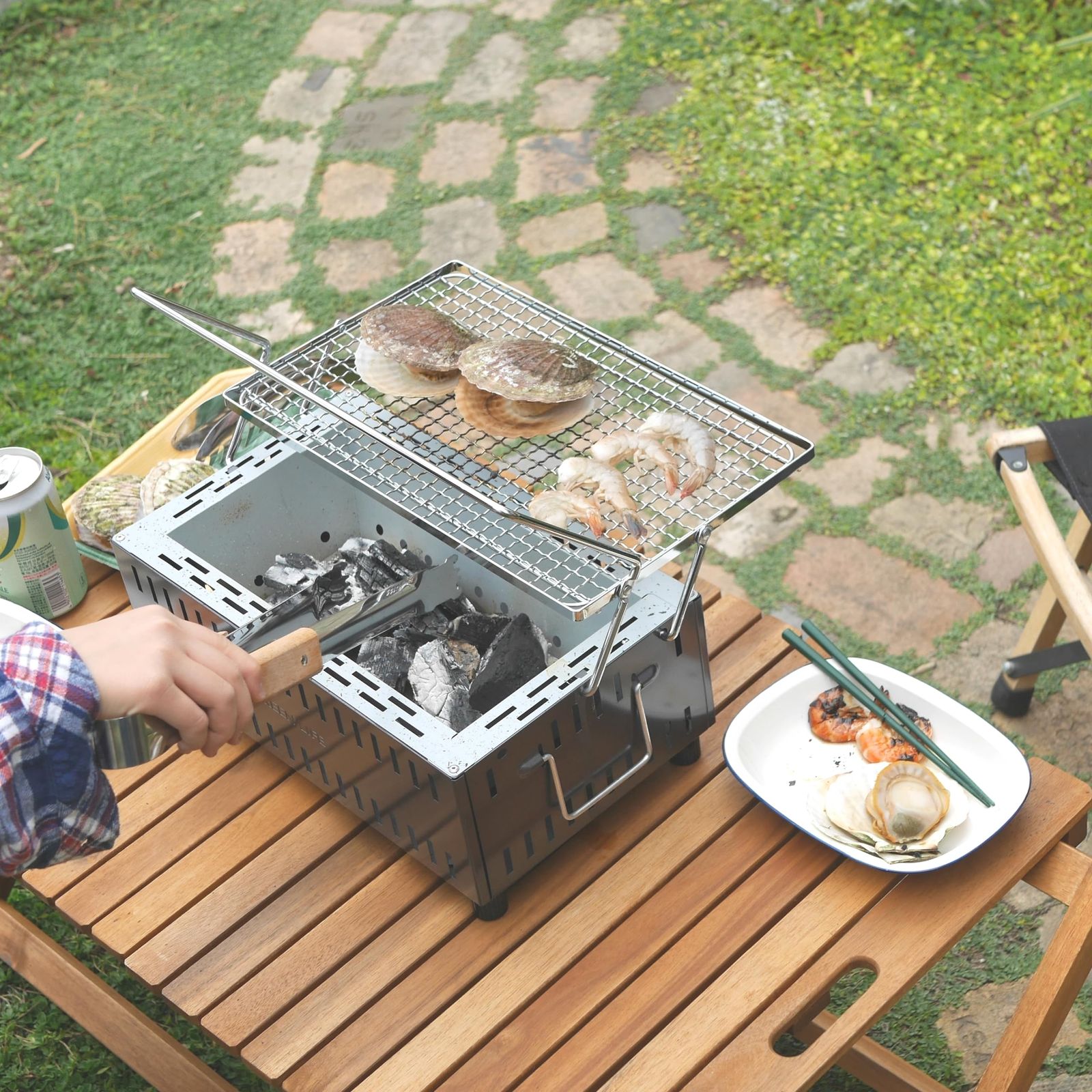 グリーンライフ(GREEN LIFE) 日本製 バーベキュー BBQ 軽量 コンパクト