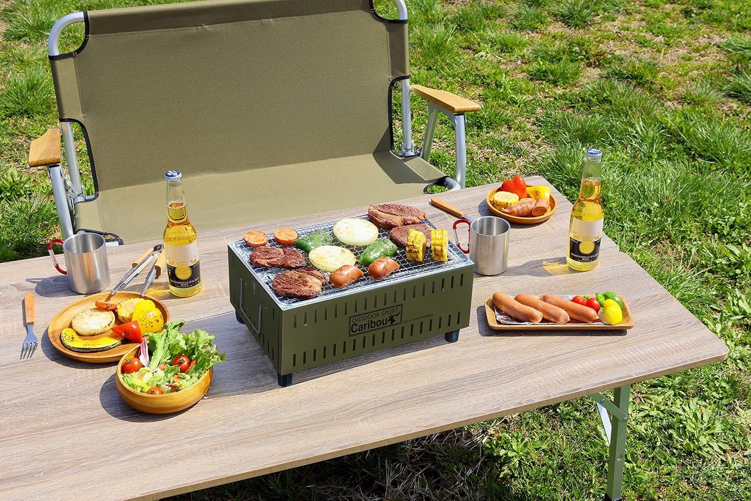 グリーンライフ(GREEN LIFE) 日本製 バーベキュー BBQ コンパクト卓上