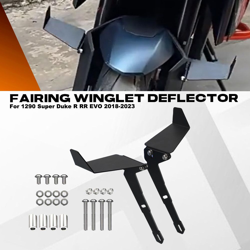 1290 スーパーデューク R 用 フロントフェンダー固定翼 空力ウィングレット 2018-2023